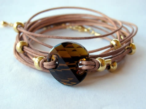 All Wrapped Up in Mocha Bracelet