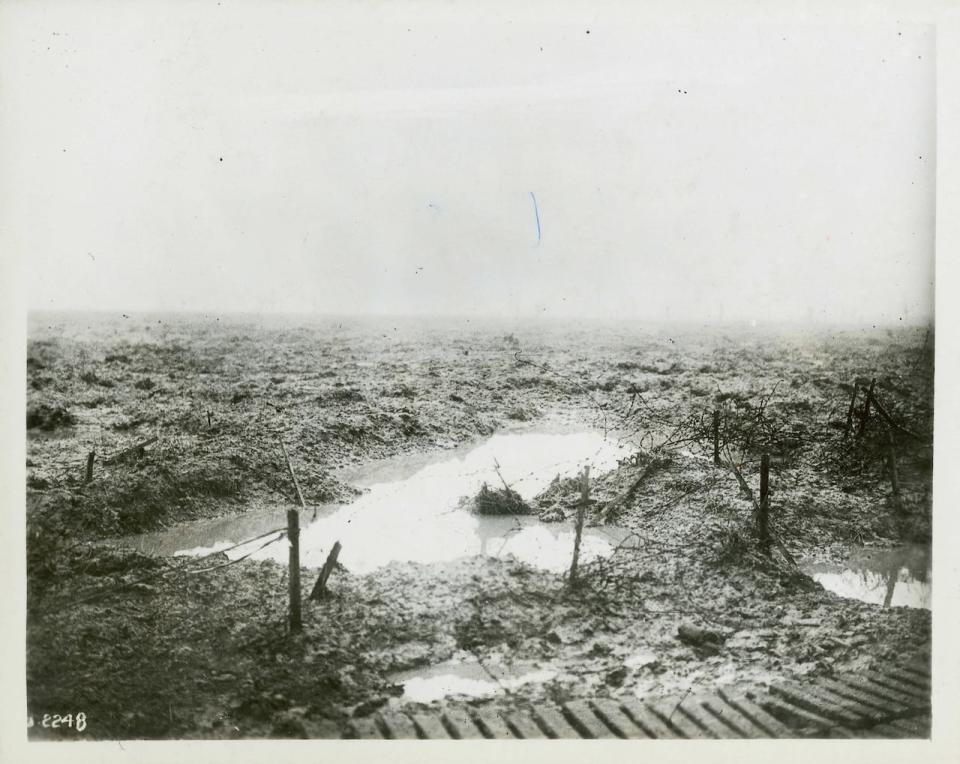 The Passchendaele mud in 1917.