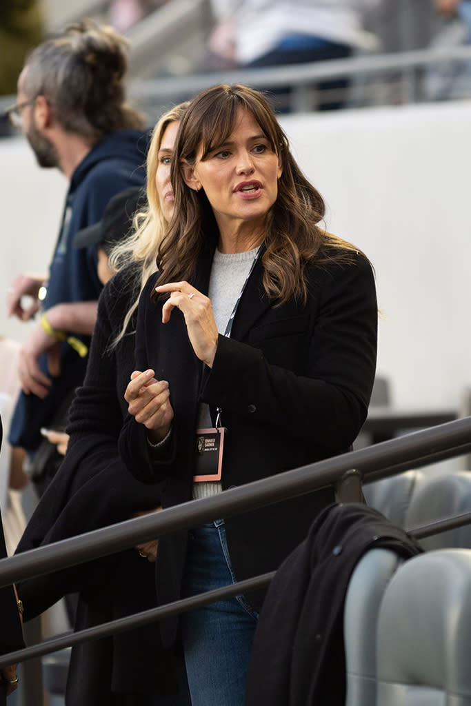 ACFC investor and actress Jennifer Garner at the Angel City match on April 29 in Los Angeles. - Credit: Sipa USA via AP