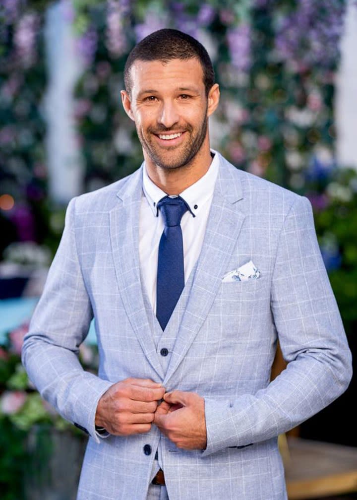 Pete on The Bachelorette Australia 2020. Photo: Channel 10.