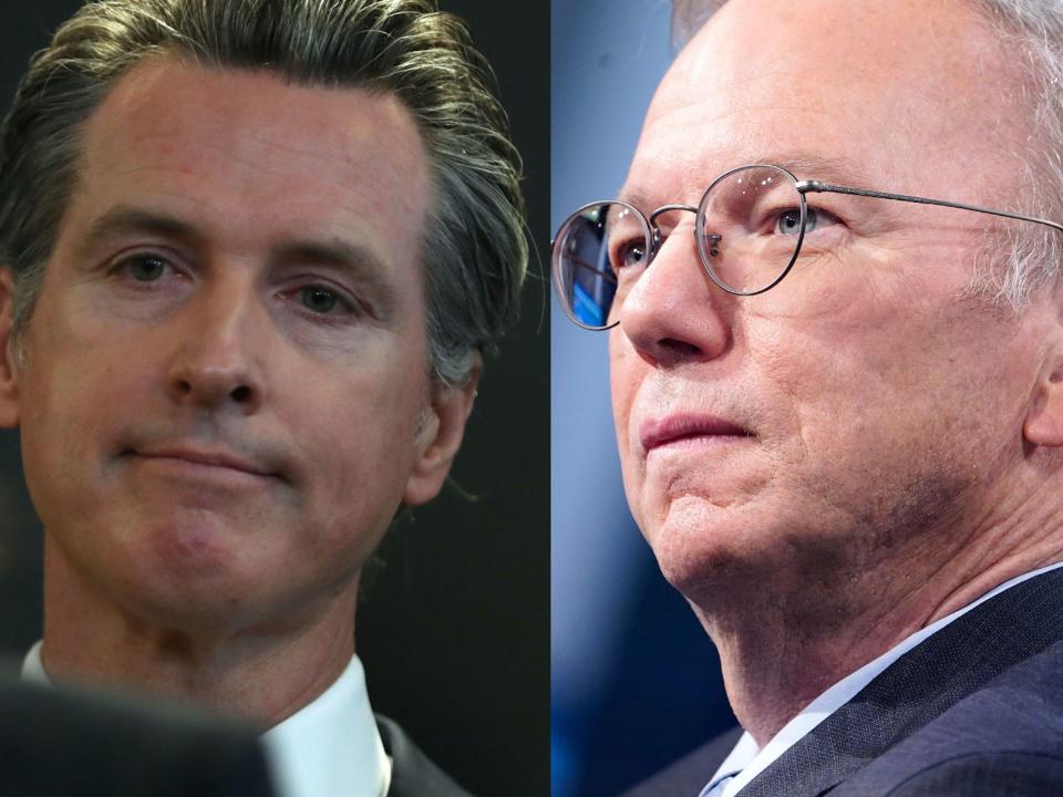 gavin newsom eric schmidt