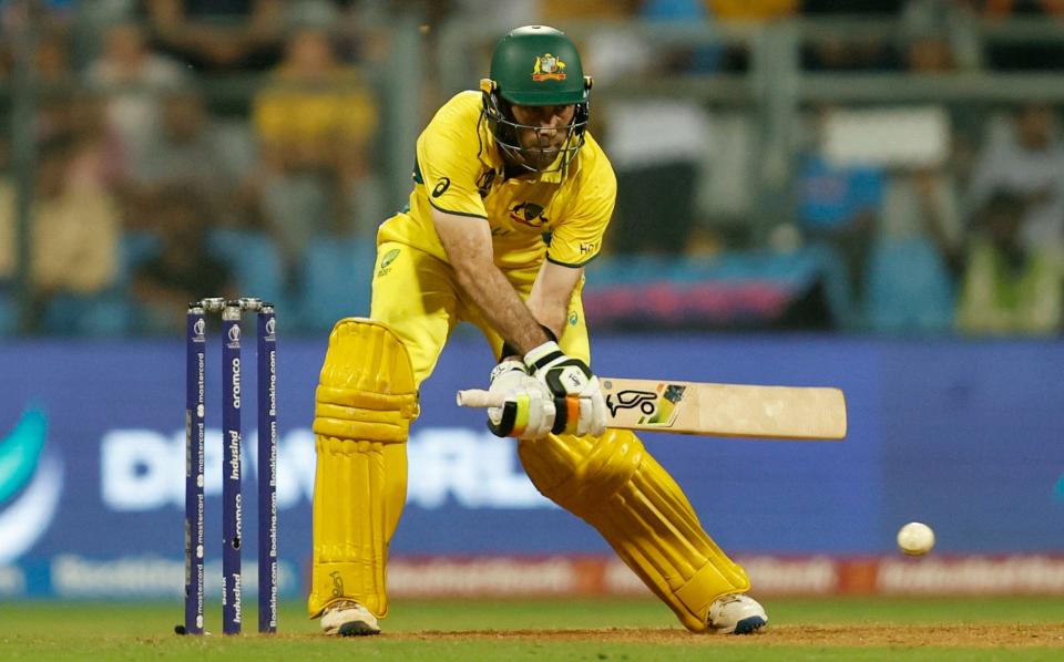 Australian Glenn Maxwell in action