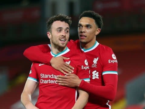 <p>Liverpool forward Diogo Jota</p> (PA)