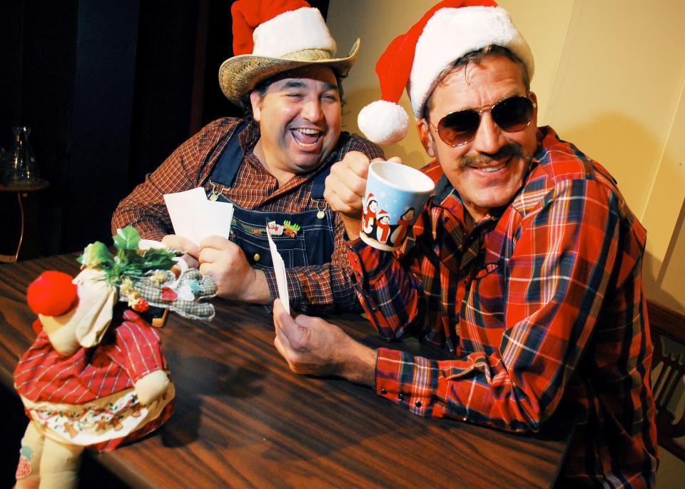 Steven Heron and Patrick Ryan Sullivan reprise their roles in "A Tuna Christmas" at Titusville Playhouse. The show runs through Dec. 22.