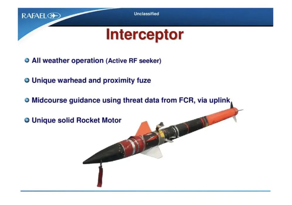 The Tamir missile as used by Iron Dome. <em>Rafael</em>