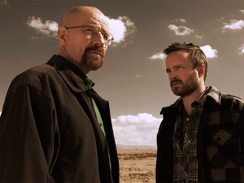 Bryan Cranston and Aaron Paul reprised their Breaking Bad roles in Better Call Saul. (AMC)