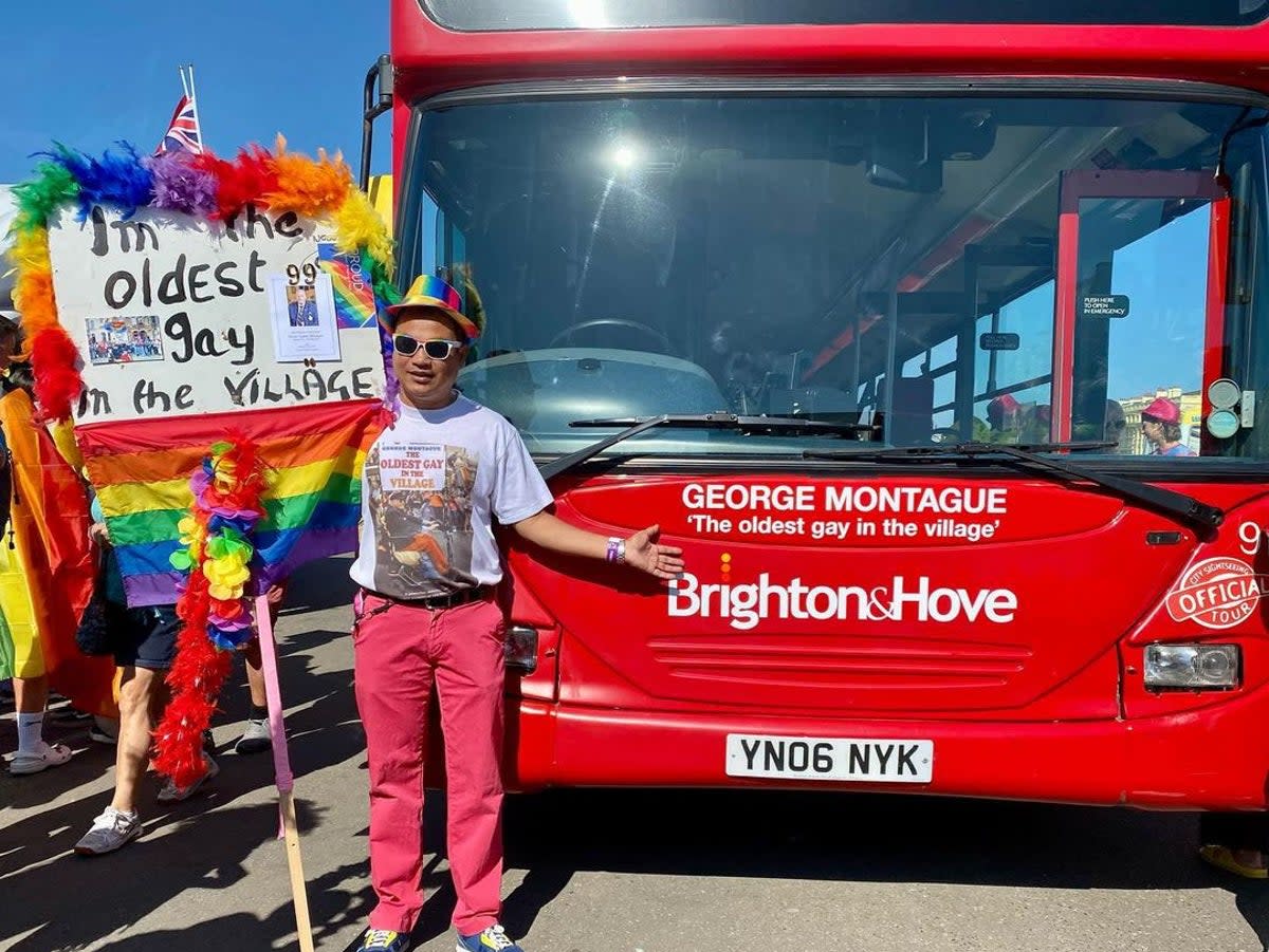 Brighton Pride tribute to George Montague (Brighton Pride/Instagram/Chris Jepson)