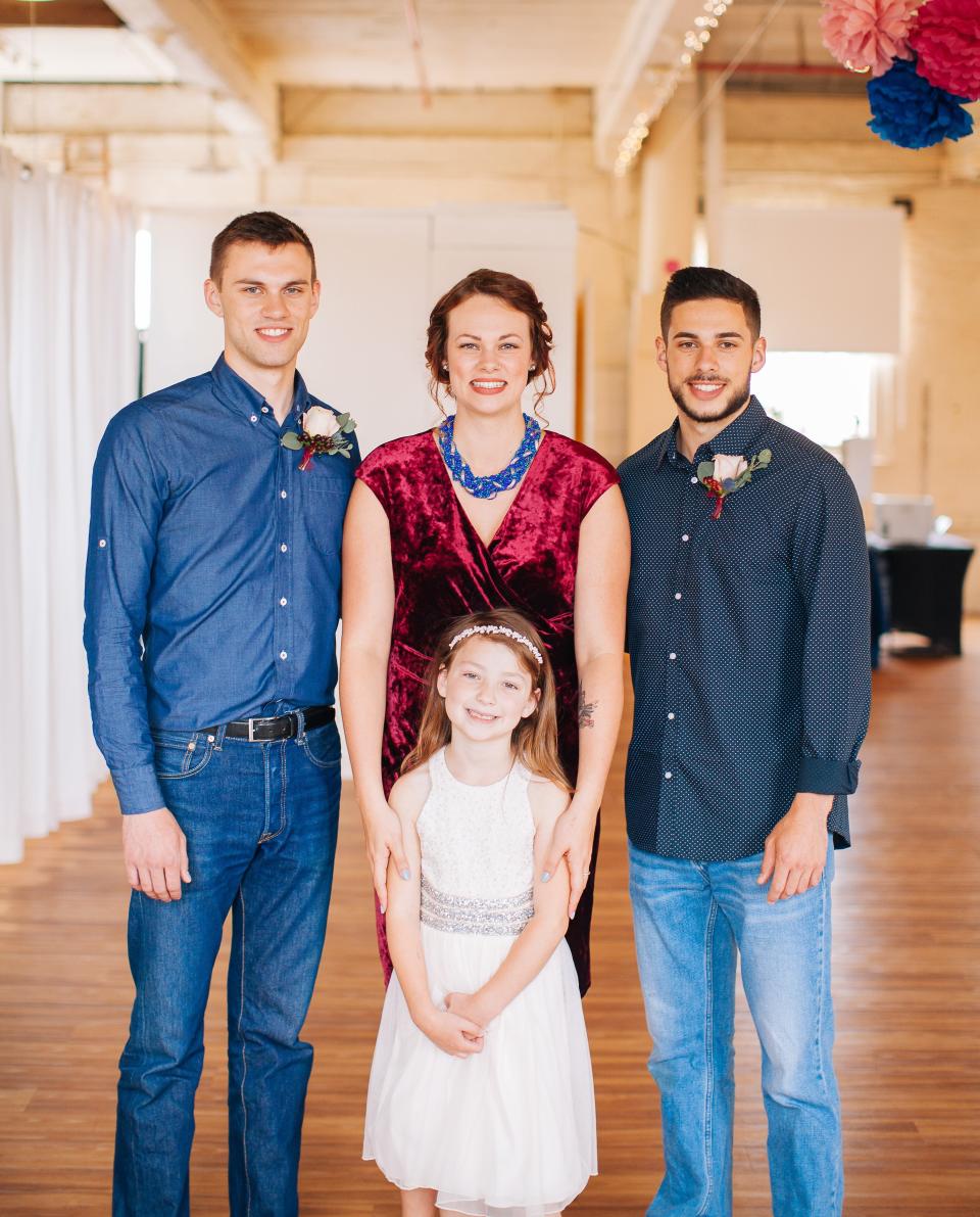 The children of Jake and Michelle Pratt, both sworn officers with Salem Police Department. Back row, left to right: Peter, Shelby and Paul. Ellie is in the front.