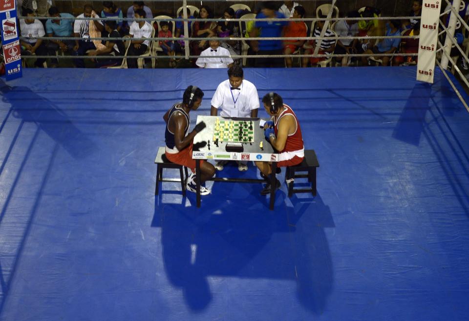 Das Schachboxen findet in Indien viele Fans. (Bild: Getty Images)