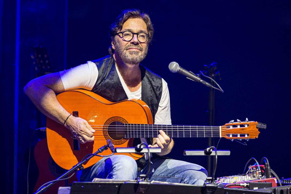 <p>Daniel Knighton/Getty </p> Guitarist Al Di Meola in 2019