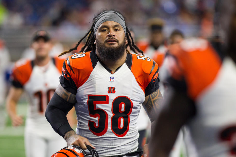 Former Bengals linebacker Rey Maualuga was arrested on a suspected DUI. (Photo by Scott W. Grau/Icon Sportswire via Getty Images)