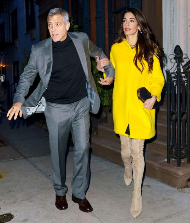 Amal Clooney Is Ready for Spring in a Chic Suit as She Steps Out