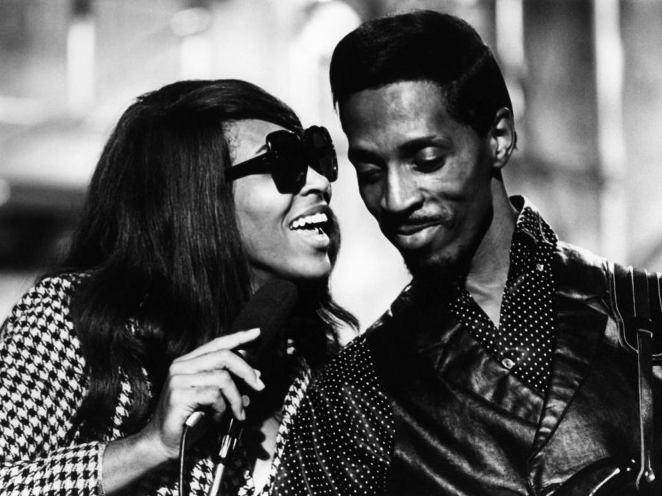 American music duo Ike Turner (1931-2007) and Tina Turner of the Ike & Tina Turner Revue perform on stage during recording of the Associated Rediffusion Television pop music television show Ready Steady Go! at Wembley Television Studios in London on 30th September 1966.