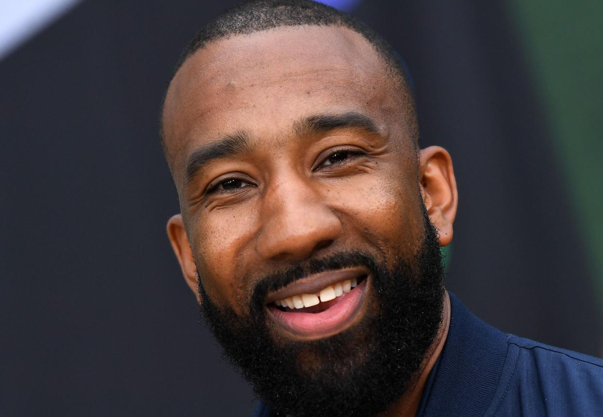 Basketball coach and former professional player Dru Joyce III attends the Los Angeles premiere of "Shooting Stars" at the Regency Village Theater, in Westwood, California. (Photo by VALERIE MACON / AFP) (Photo by VALERIE MACON/AFP via Getty Images)