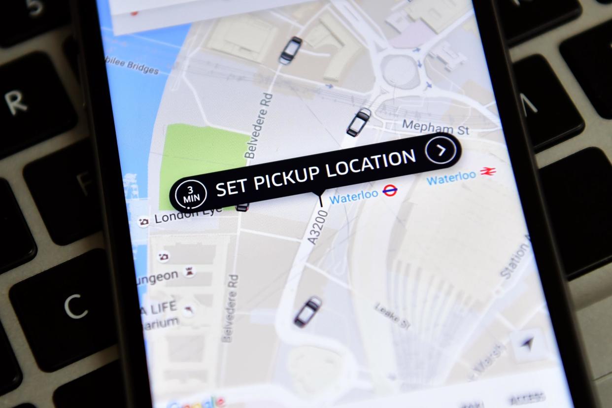 City Hall has banned the controversial taxi-app: Getty Images