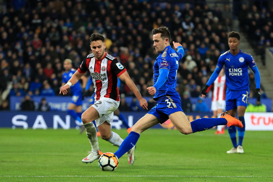 Ben Chilwell put in a man-of-the-match performance against Sheffield United