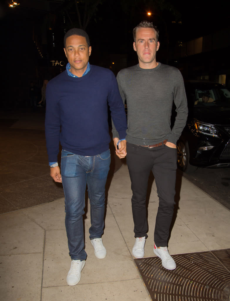 Don Lemon enjoyed a rare date night with boyfriend Tim Malone.