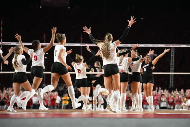 The 16 remaining NCAA women's volleyball tournament teams, re