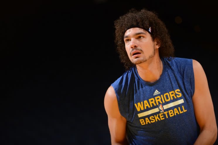 Anderson Varejao signed a minimum deal to return to Golden State last summer. (Getty Images) 