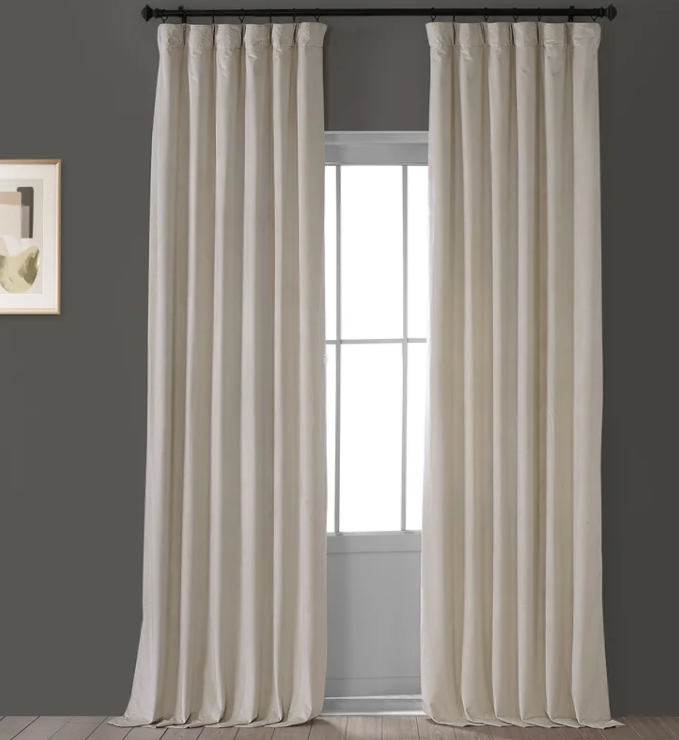 Velvet curtains? Yes please. (Photo: Wayfair)