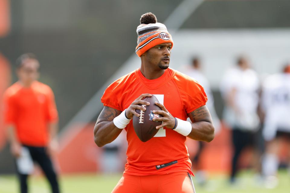 The NFL spent four days interviewing Browns quarterback Deshaun Watson about potential violations of the personal conduct policy after 23 women accused him of sexual misconduct.