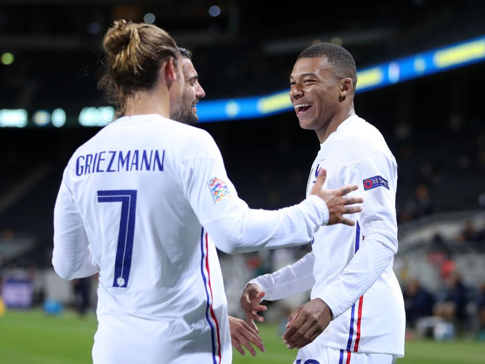 <p>PSG striker Kylian Mbappe</p> (PA)