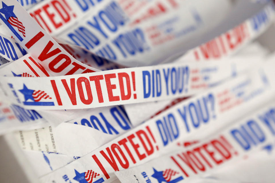 Voter wristbands in Chicago