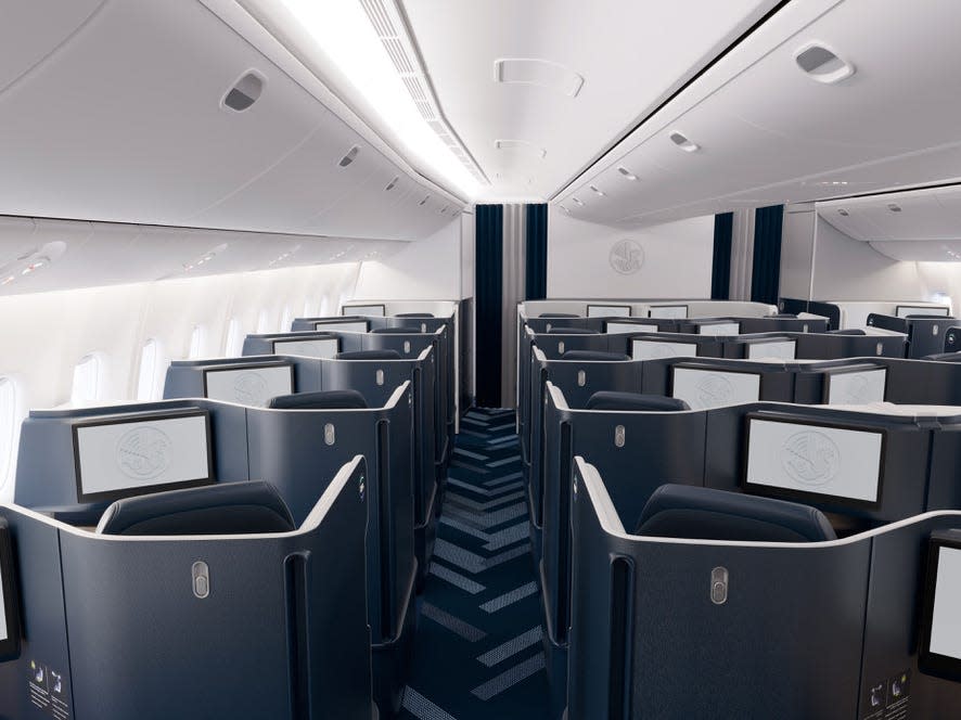 Air France new business class cabin.