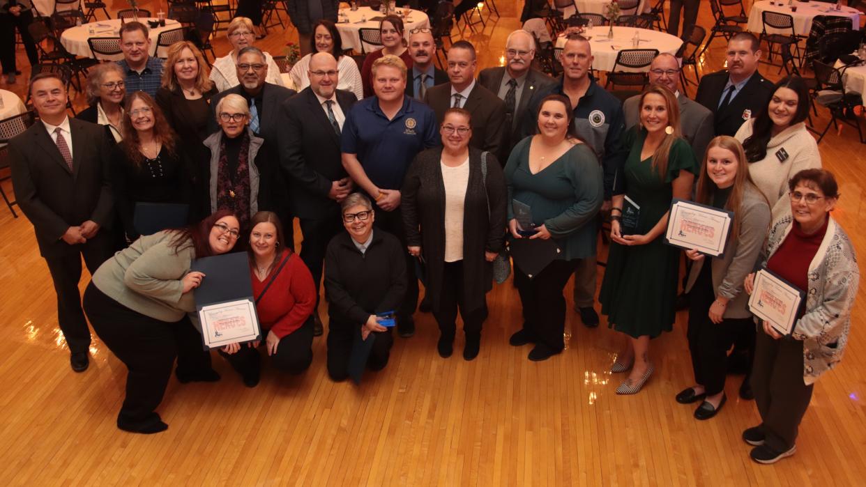 The Catherine Cobb Safe House honored several people from Lenawee County for their service to the community at the 2023 Everyday Heroes Awards on Nov. 9, 2023, at the Adrian Armory Events Center.