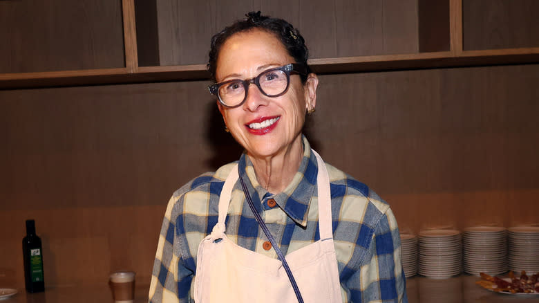 Nancy Silverton in a kitchen