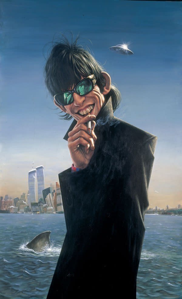 Sebastian Kruger <em>Keith in NY</em>, 1991 Acrylic on board 39 3/8 x 27 ½ in 100 x 70 cm (SK0444)