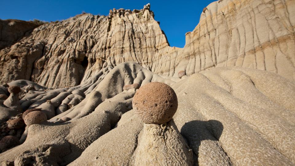 Rock formations in Theodore Roosevelt National Park