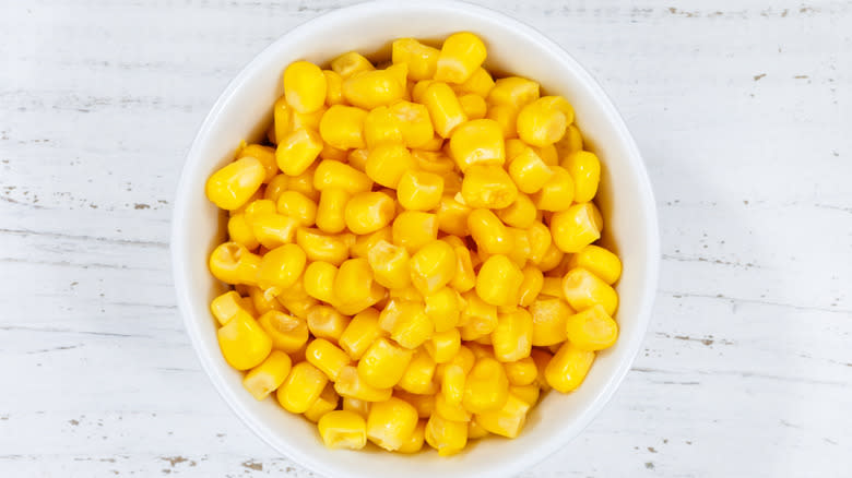 Corn in bowl