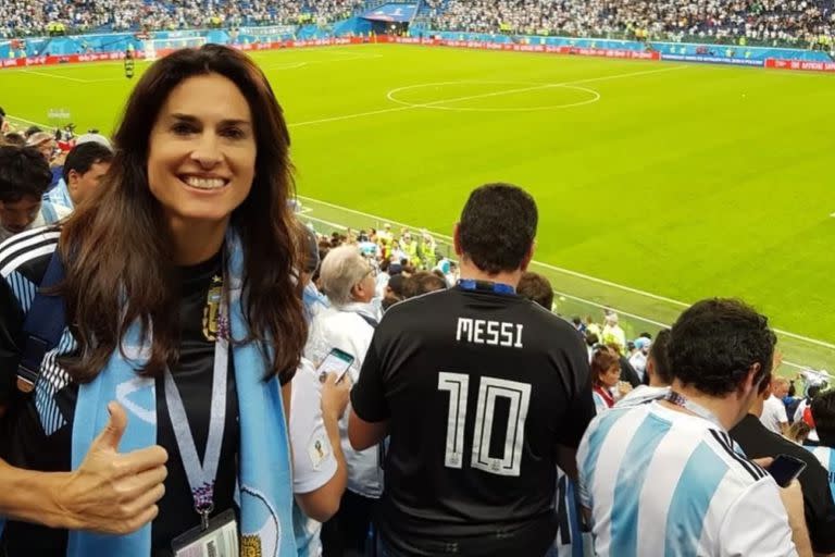 Gabriela Sabatini y un mensaje alentador para la delegación argentina en Qatar