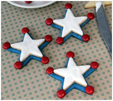 Woody's Independence Day Badge Cookies