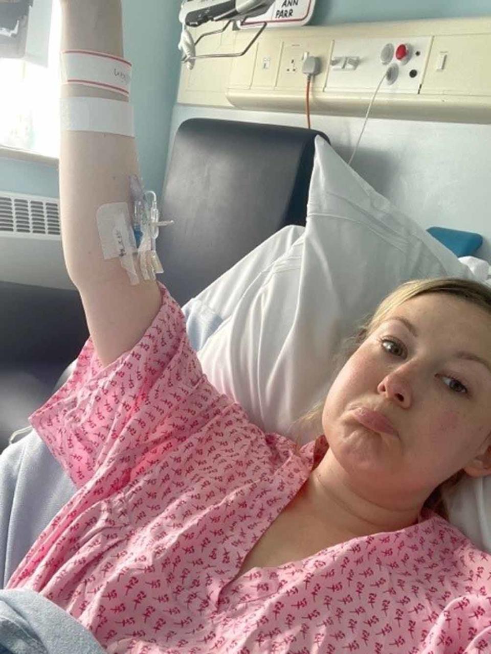 Natalie spent weeks in hospital where doctors advised her to have a stoma fitted. (Collect/PA Real Life)