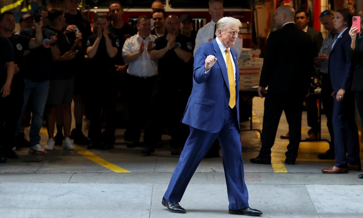 <span>Donald Trump after court in Manhattan on Thursday.</span><span>Photograph: Yuki Iwamura/AP</span>