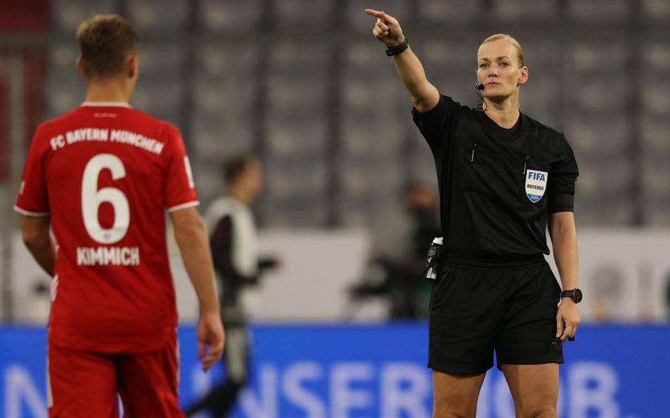 Steinhaus created more history by becoming the first to officiate the German Supercup match - GETTY IMAGES