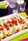 <p>A healthier take on classic enchiladas, this dish uses reduced-fat sour cream, diced turkey, and roasted red peppers in corn tortillas, baked until bubbly.<br></p><p><a href="https://www.womansday.com/food-recipes/food-drinks/recipes/a10289/turkey-enchiladas-suizas-121711/" rel="nofollow noopener" target="_blank" data-ylk="slk:Get the recipe.;elm:context_link;itc:0;sec:content-canvas" class="link "><strong>Get the recipe.</strong></a> </p>