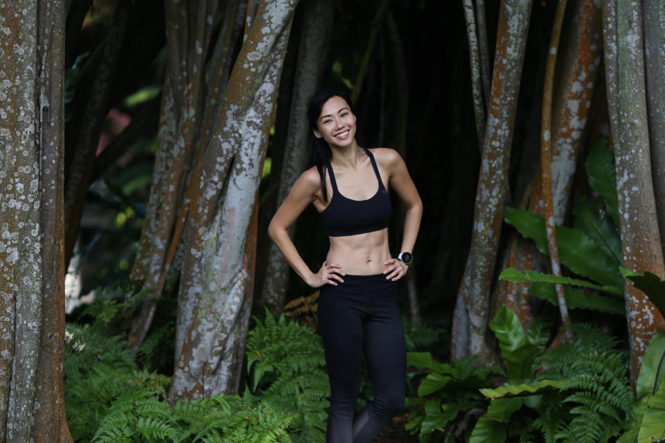 Jaime Teo works out with high-intensity interval training, squash and dancing. (PHOTO: Cheryl Tay)