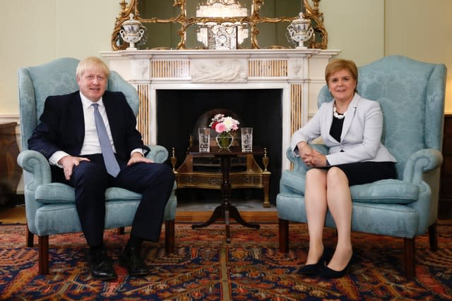 Boris Johnson and Nicola Sturgeon