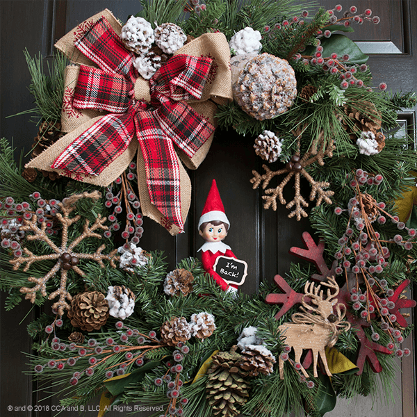 15) Wreath Elf Return Idea