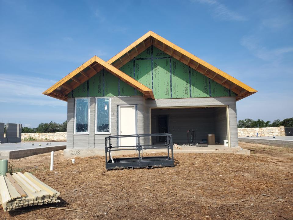 For the Wolf Ranch project. Icon partnered with home-building company Lennar, and the homes are co-designed by the architectural firm BIG-Bjarke Ingels Group.