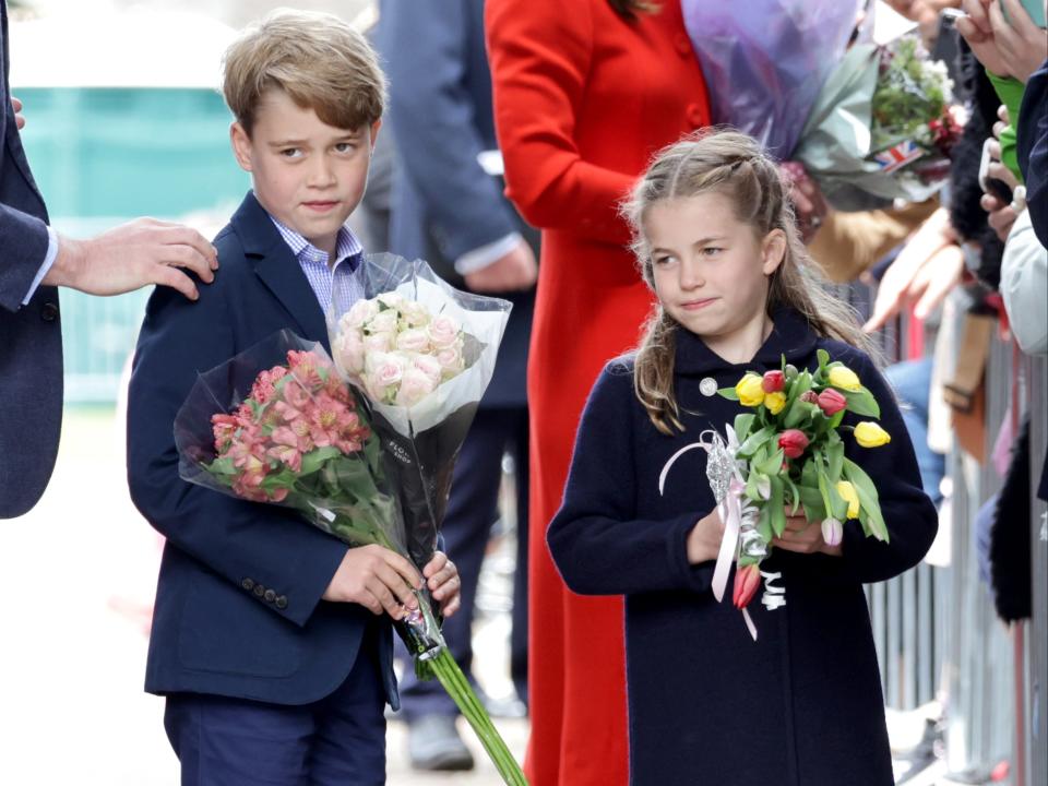 Prince Williams elder two children will walk through Westminster with the royal family, in procession behind the Queen’s coffin (Getty Images)