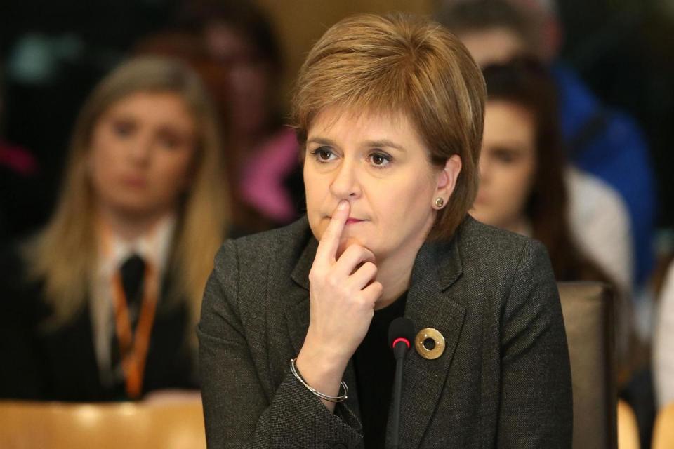 Unimpressed: Scotland's First Minister Nicola Sturgeon (PA)