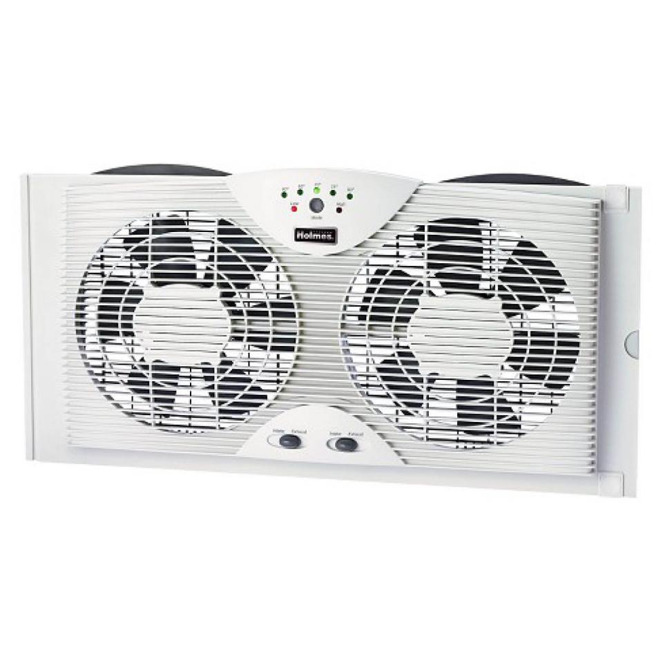 2) Dual 8" Blade Twin Window Fan