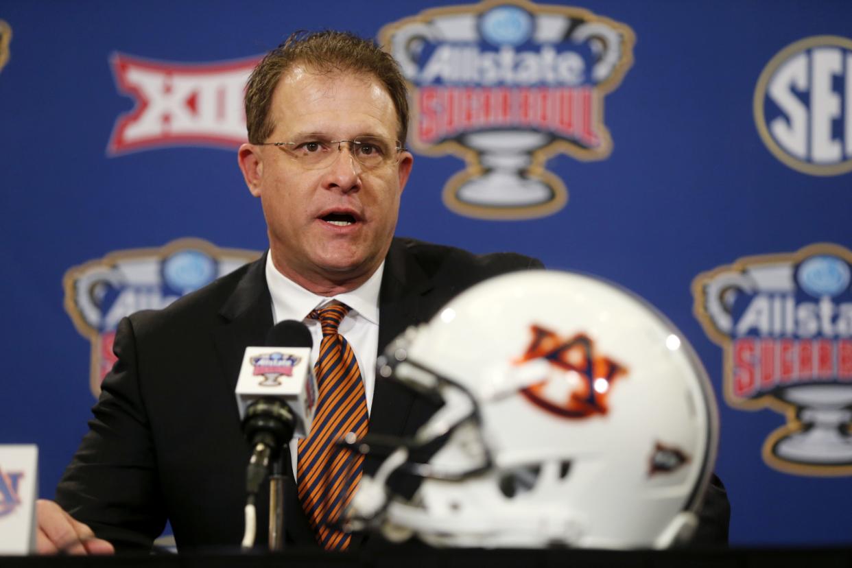 Gus Malzahn brought in Chip Lindsey to run his offense at Auburn, (AP Photo/Gerald Herbert)