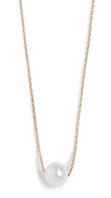 32) Petite Swarovski Imitation Pearl Necklace