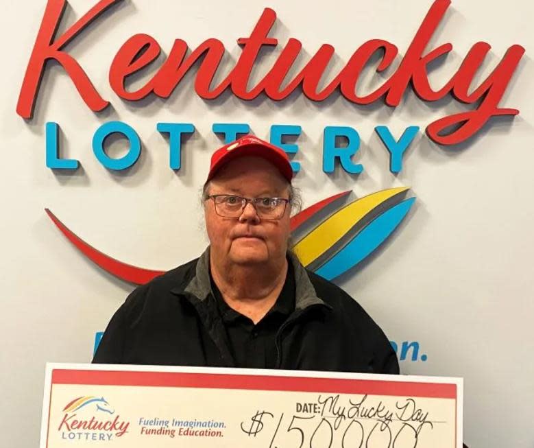 Charles Stallard paid of his debt after winning a $150,000 cash prize from a scratch-off in Kentucky.