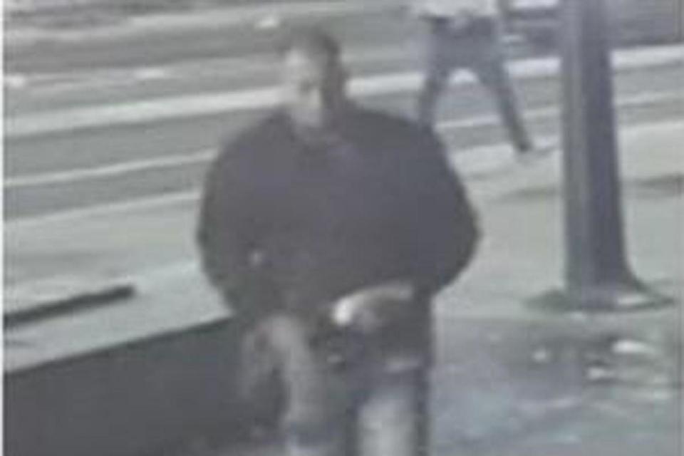 Hunt: Police want to question this man over the incident (Met Police)